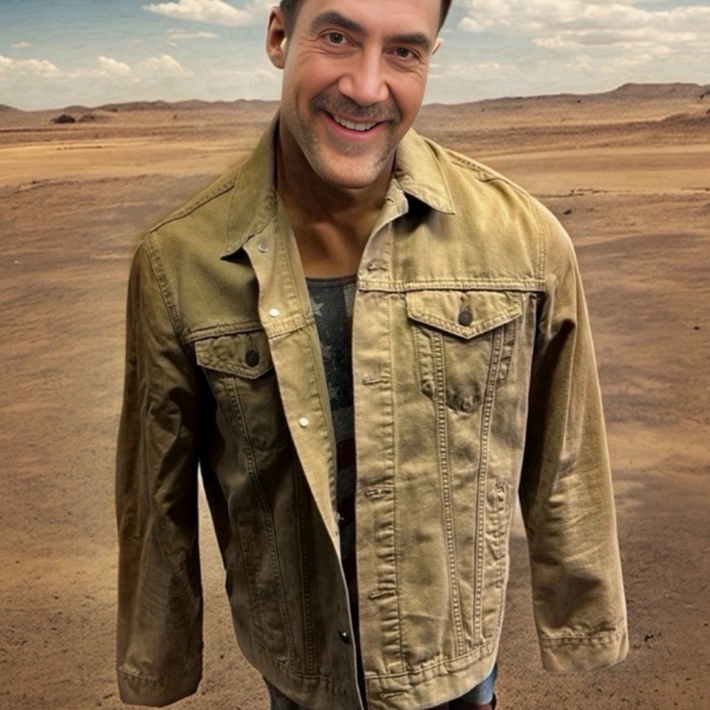 Levi’s tan denim jacket worn once only on a film shoot - great condition jacket